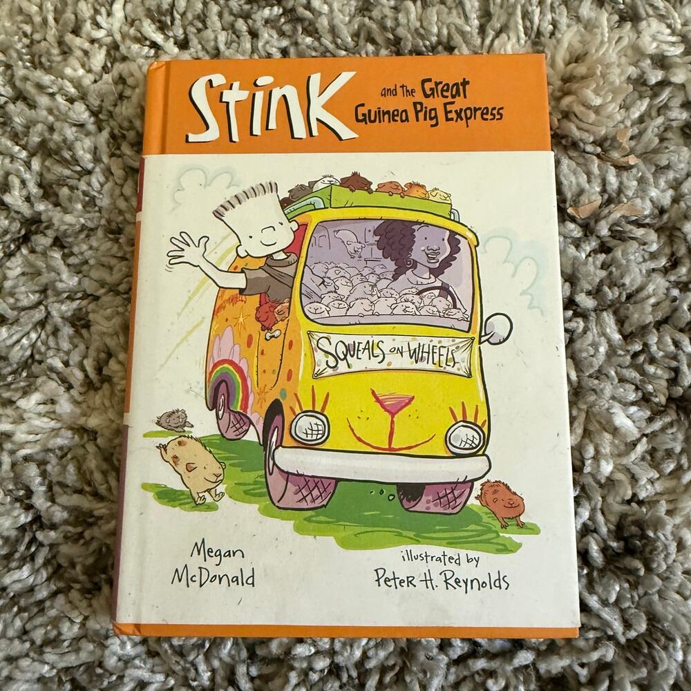 Stink and Great Guinea Pig Express Megan McDonald Peter H Reynolds Hardover Book